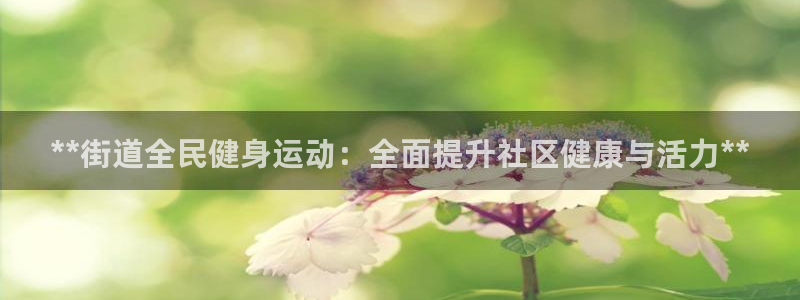 尊龙凯时能做退米么：**街道全民健身运动：全面提升社区健