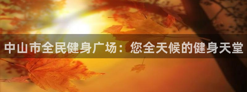 尊龙400：中山市全民健身广场：您全天候的健身天堂